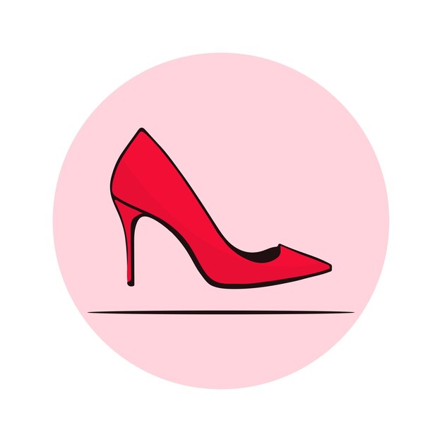 Ilustración libre del vector del zapato