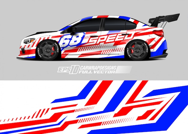 Ilustración de librea de coche