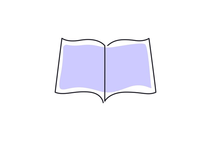 Ilustración del libro abierto