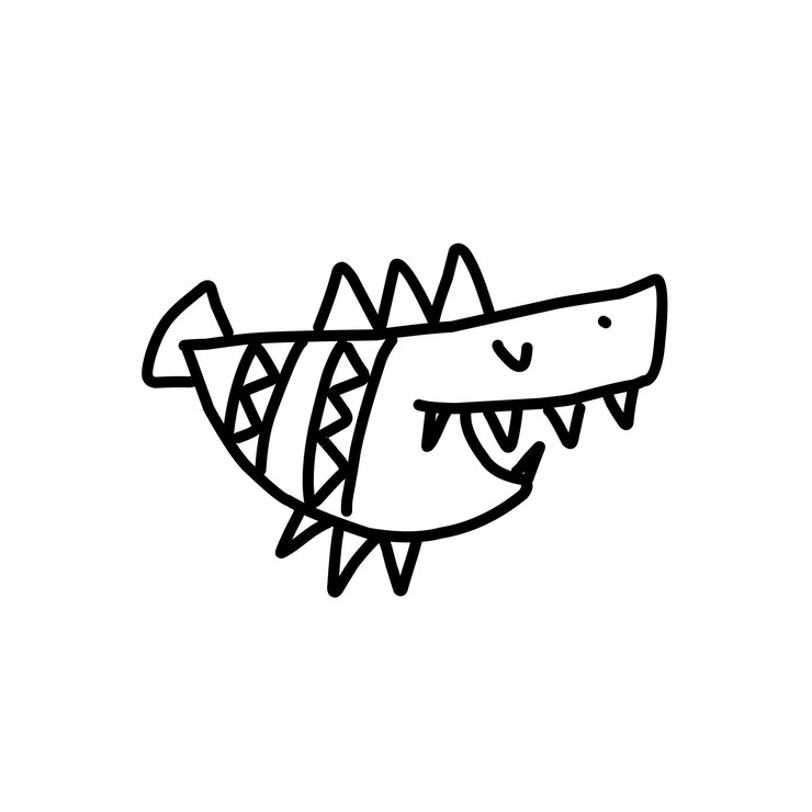 Vector ilustración de libro para colorear kawaii dibujado a mano