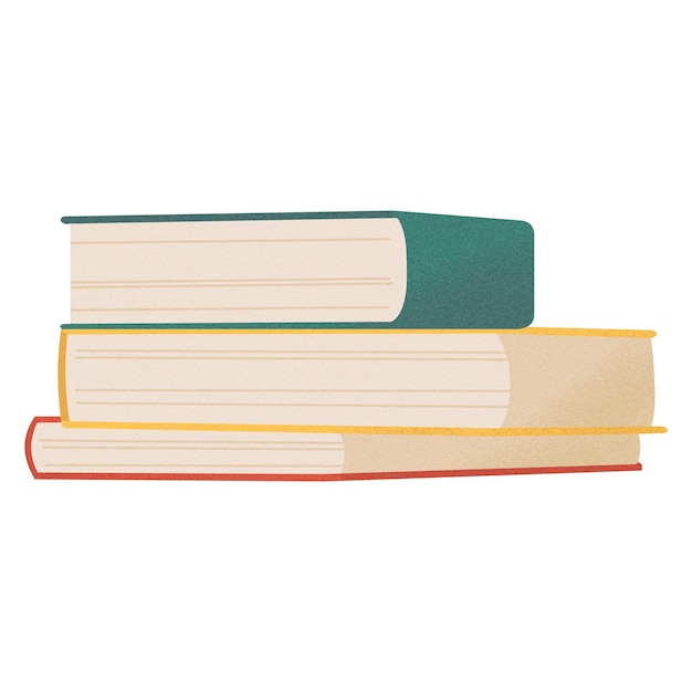 una ilustración de un libro en un fondo blanco