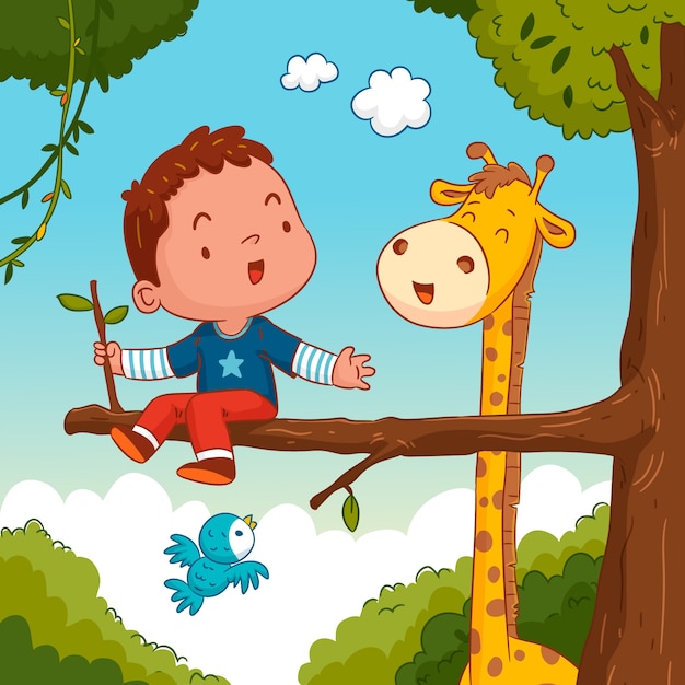 Ilustración de libro infantil dibujado a mano