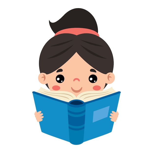 Ilustración del libro de lectura del niño