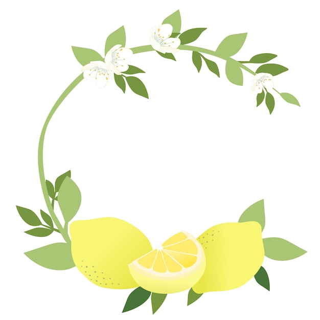 Vector ilustración de limón amarillo para vector