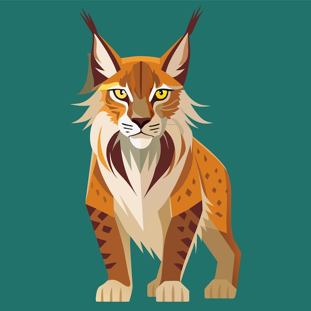 Vector ilustración del lince