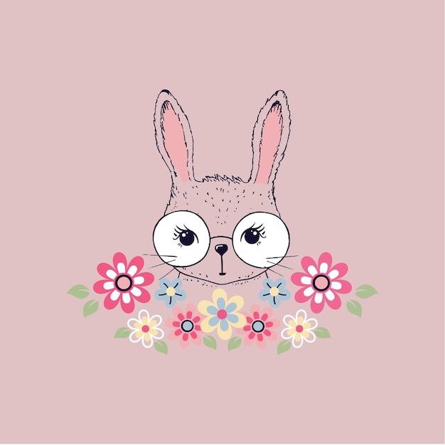 Ilustración linda del conejito