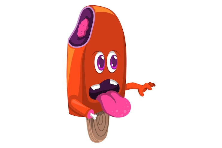 Vector ilustración linda del diseño de personajes de halloween