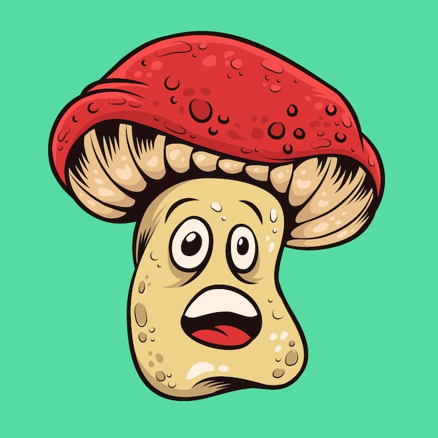 Ilustración linda del vector de la seta