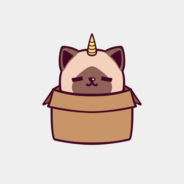 Vector ilustración de un lindo gato en una taza