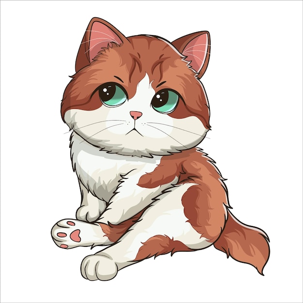 Ilustración de lindo gato