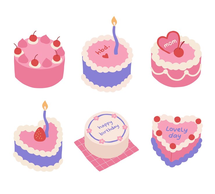 Ilustración del lindo pastel plano coreano