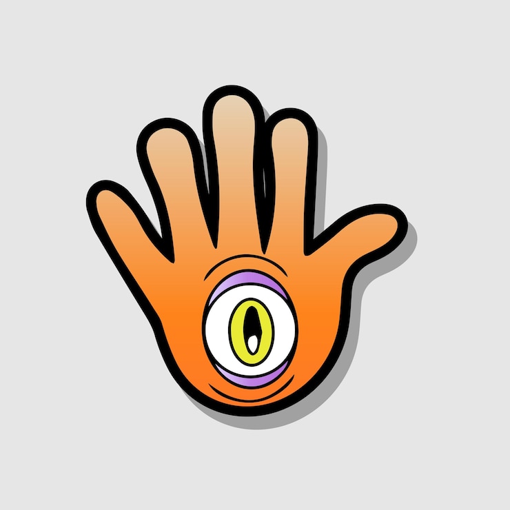 Vector ilustración de un lindo personaje cómico de dibujos animados en estilo retro con expresiones de diferentes emociones