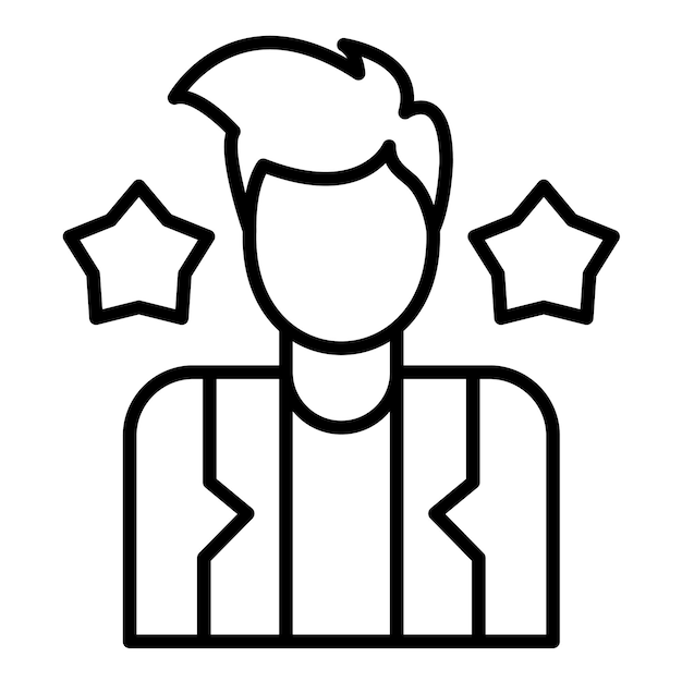 Ilustración de la línea del actor