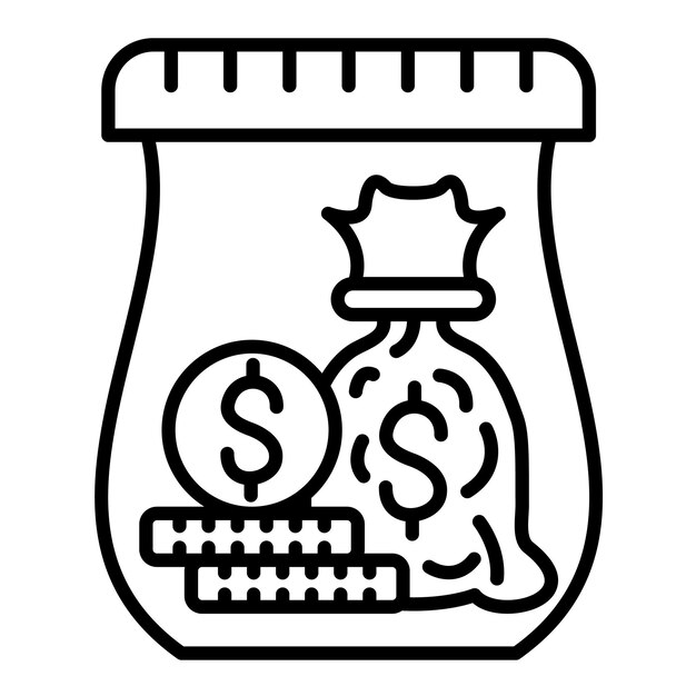 Ilustración de la línea de ahorro