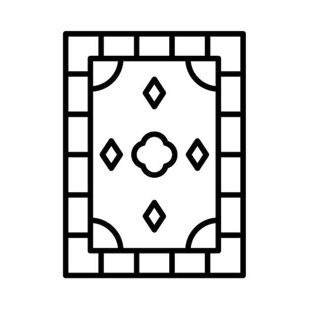 Ilustración de la línea de alfombra