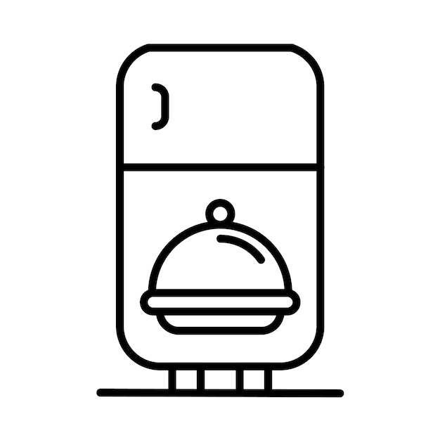 Ilustración de la línea de almacenamiento de alimentos