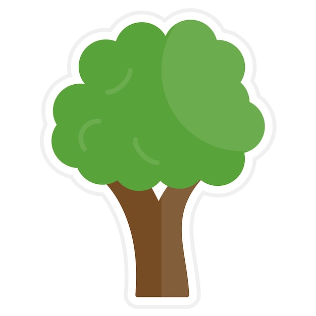 Ilustración de la línea del árbol