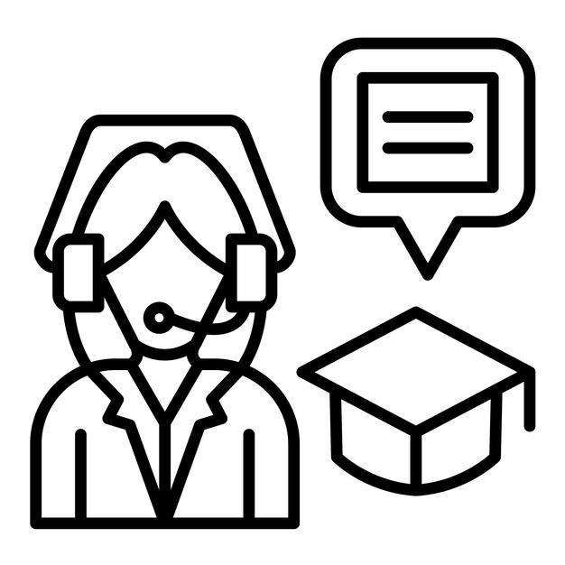 Ilustración de la línea de asesoramiento de expertos