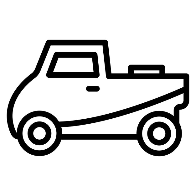 Ilustración de la línea de automóviles antiguos