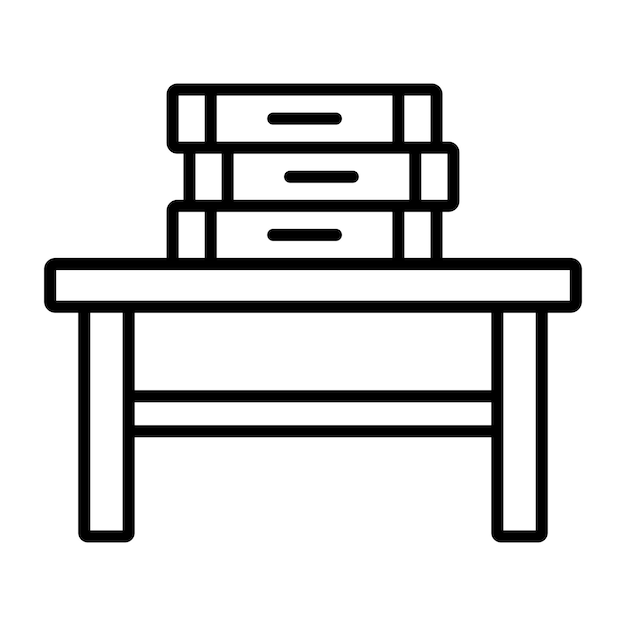 Ilustración de la línea de cabina de estudio