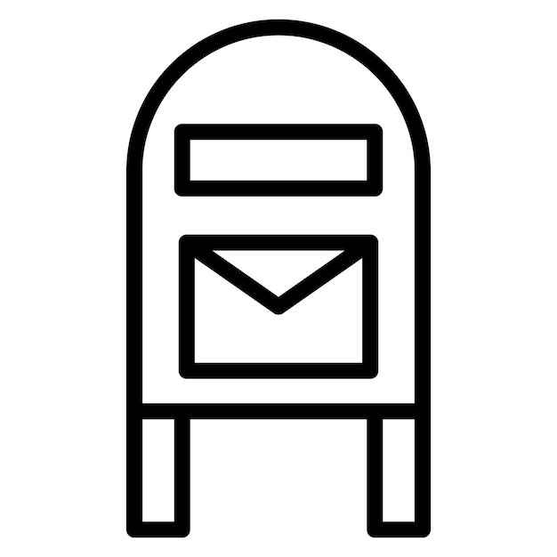 Ilustración de la línea de la caja Po