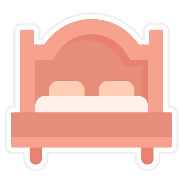 Ilustración de la línea de la cama
