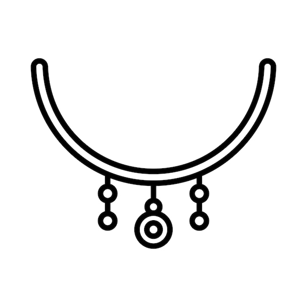 Ilustración de la línea del collar
