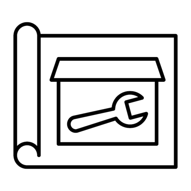 Ilustración de la línea de construcción del plan