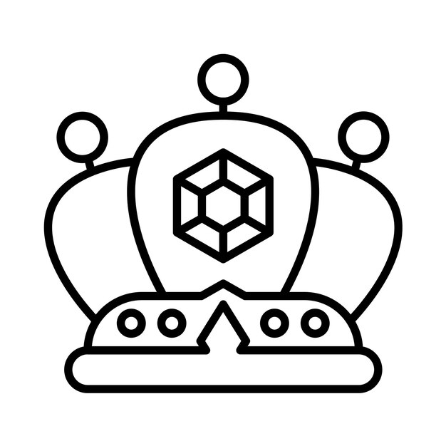 Ilustración de la línea de la corona