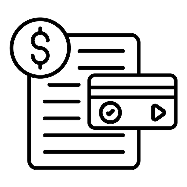 Ilustración de la línea de crédito del informe de negocios