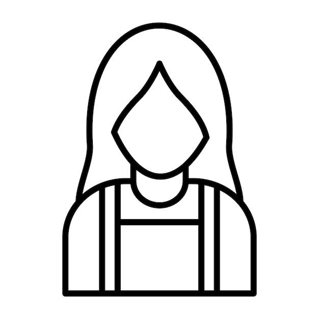 Ilustración de la línea de criada