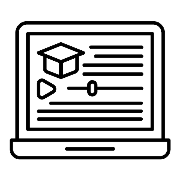 Ilustración de la línea del curso
