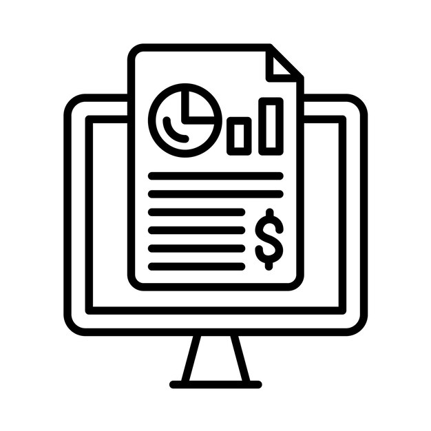 Ilustración de la línea de la declaración E