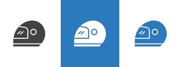 Ilustración de la línea delgada del icono del casco