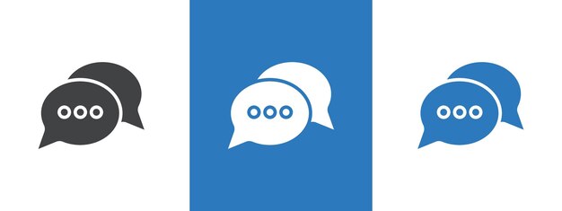Ilustración de la línea delgada del icono de chat