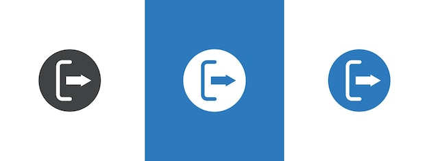 Ilustración de la línea delgada del icono de logotipo