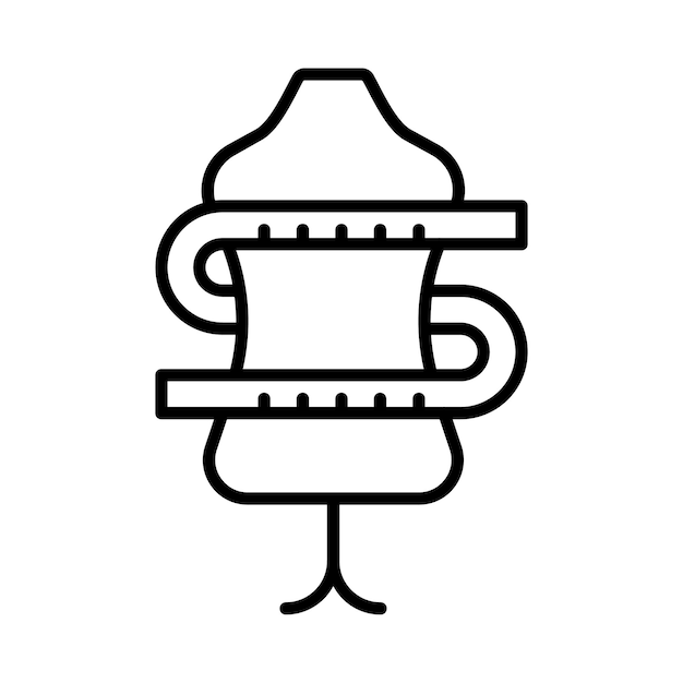 Ilustración de línea de diseño de moda