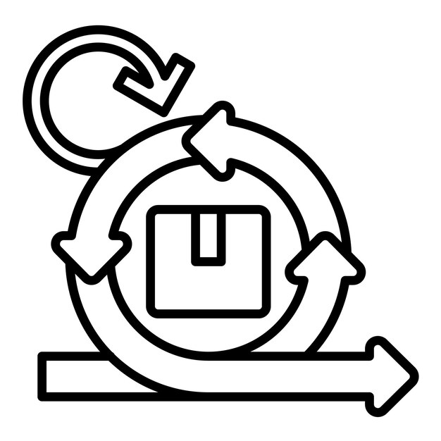 Ilustración de una línea de fabricación ágil