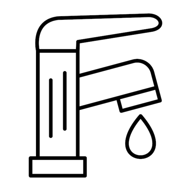 Ilustración de la línea del grifo