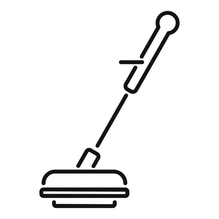 Vector ilustración en línea de una herramienta de sello