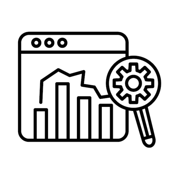 Ilustración de la línea del informe de ensayo