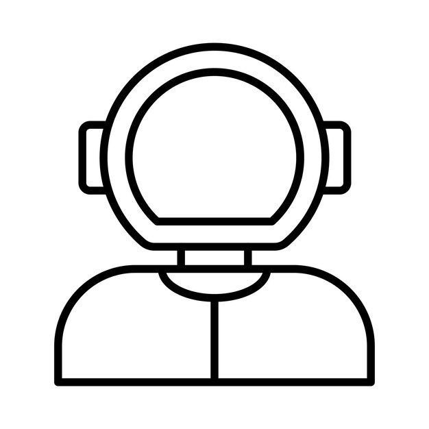 Ilustración de línea de instructor de buceo