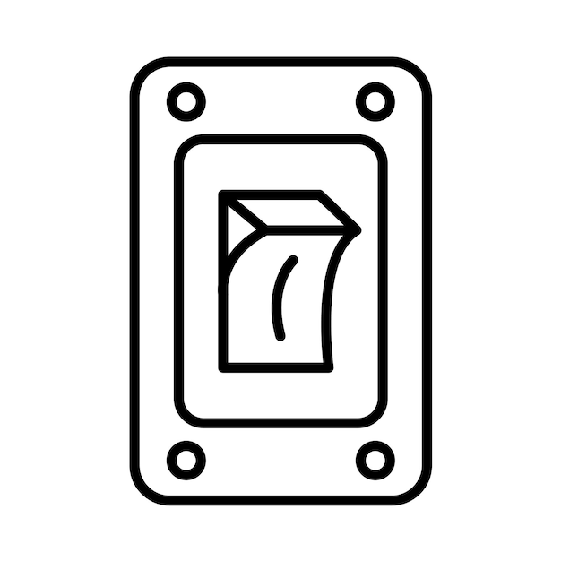 Ilustración de línea de interruptor