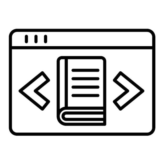 Ilustración de la línea de la librería electrónica