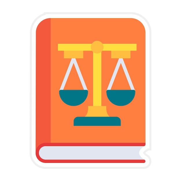 Ilustración de la línea del libro de leyes