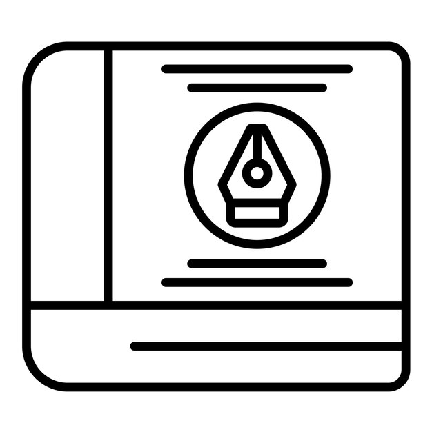 Ilustración de la línea de libros de marca