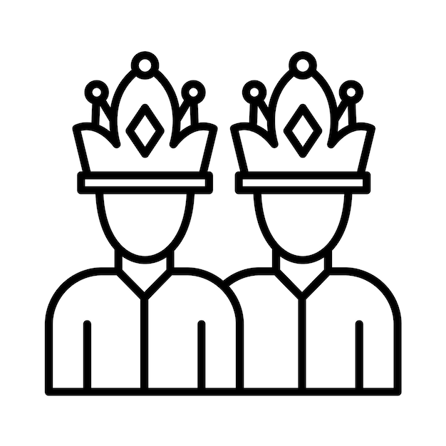 Ilustración de la línea de líderes