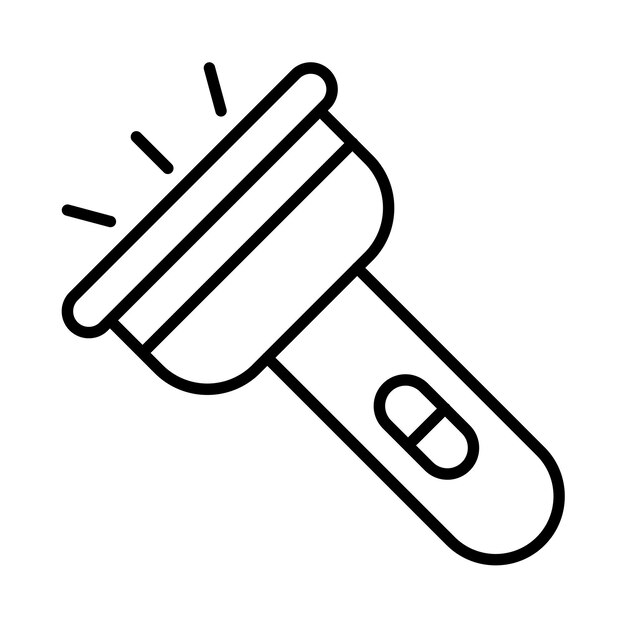 Ilustración de línea de linterna