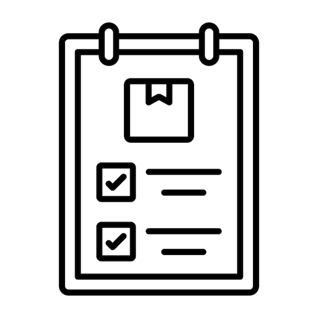 Ilustración de la línea de lista de verificación