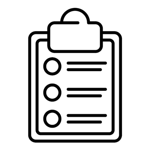 Ilustración de la línea de lista de verificación